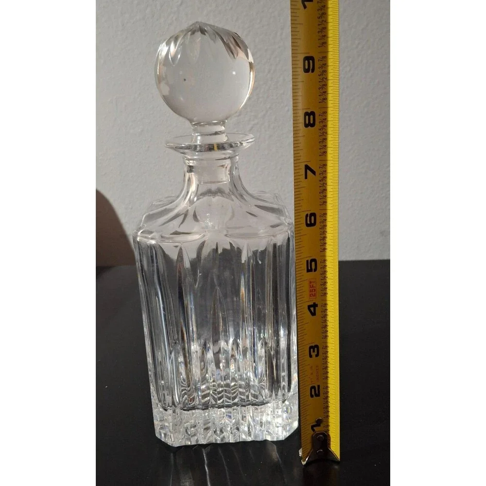 Marquis by Waterford HANOVER Crystal Square Spirit Decanter 9.75” With Stopper